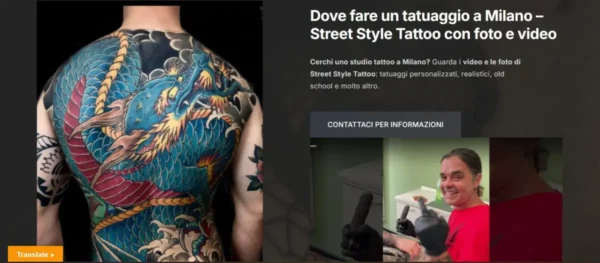 Come il pacchetto SEO ChatBot & IA (3600€ anno) ha portato Street Style Tattoo in prima pagina per ricerche vocali e IA