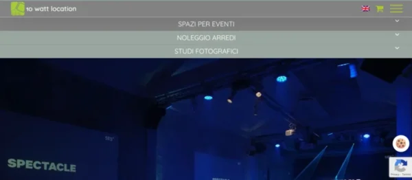 Posizionamento organico su Google per 10 Watt Location Milano, settore eventi e produzioni.