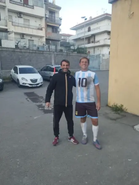 Antonello Bertino in campo con l'A.S.D. Atletico Pagliara, campionato di Seconda Categoria stagione 2022-2023.