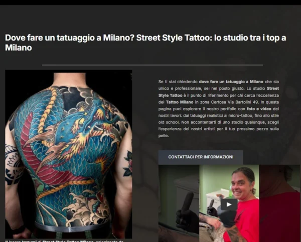 Tatuaggio giapponese Irezumi originale realizzato da Street Style Tattoo Milano.