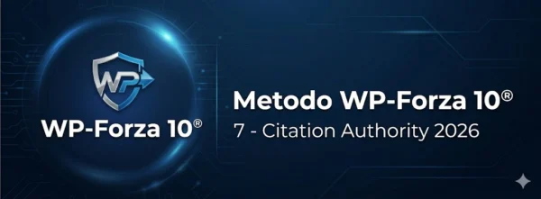 Logo e intestazione della settima fase de Il Metodo WP-Forza 10® di Antonello Bertino su sfondo blu scuro professionale e autorevole.