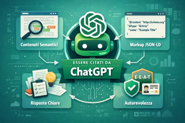 Infografica su come essere citati da ChatGPT