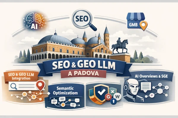 Infografica corporate 16:9 Consulenza SEO GEO LLM Padova