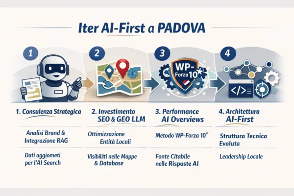 Infografica AI‑First Padova SEO GEO LLM