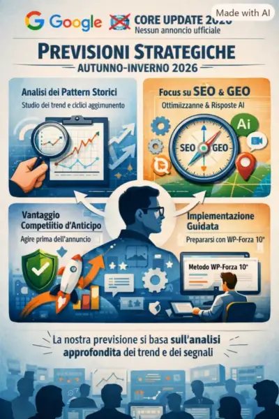 Google NON ha ancora annunciato ufficialmente il Core Update Autunno-Inverno 2026 Google NON ha ancora annunciato ufficialmente il Core Update Autunno-Inverno 2026